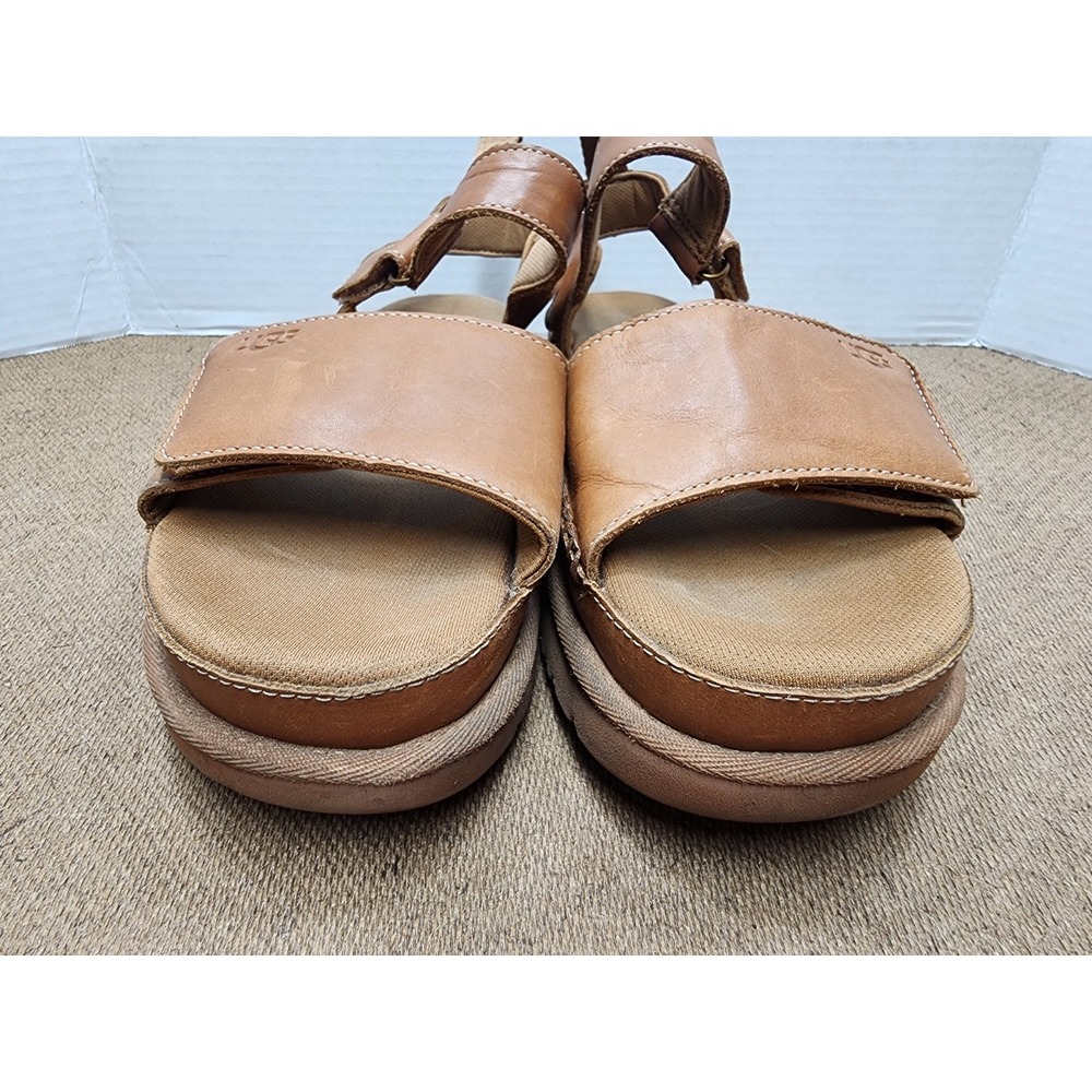 Ugg Goldenstar Women Sandal Leather Tan US 9 - Picture 2 of 8